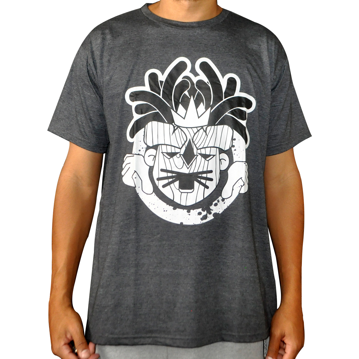 Camiseta Carranca cartoon cinza